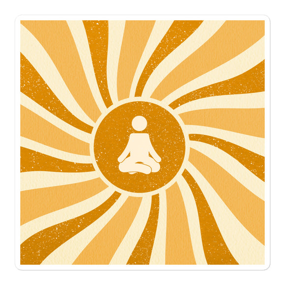 Warm Sun Meditation Stickers