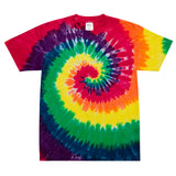 "love is everything" Embroidered Tie-Dye T-Shirt