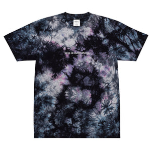 "love is everything" Embroidered Tie-Dye T-Shirt